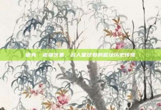 德克·诺维茨基，名人堂球员的篮球历史传奇