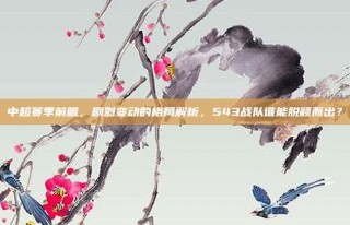 中超赛季前瞻，剧烈变动的格局解析，543战队谁能脱颖而出？