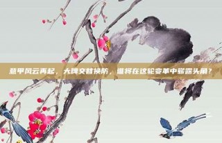 意甲风云再起，大牌交替换防，谁将在这轮变革中崭露头角？