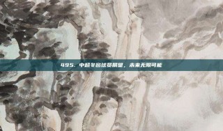 495. 中超冬窗球员展望，未来无限可能