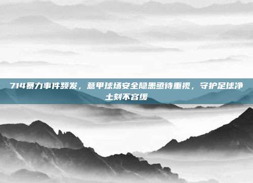 714暴力事件频发，意甲球场安全隐患亟待重视，守护足球净土刻不容缓  第1张