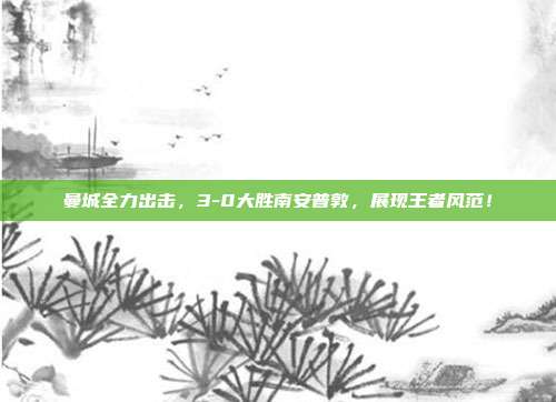 曼城全力出击，3-0大胜南安普敦，展现王者风范！  第1张